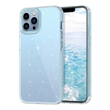 Capa Capinha Clear Bling Glitter Para iPhone 13 Pro Tela 6.1