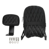 Asiento Trasero De Pasajero De Motocicleta, Respaldo Negro 2