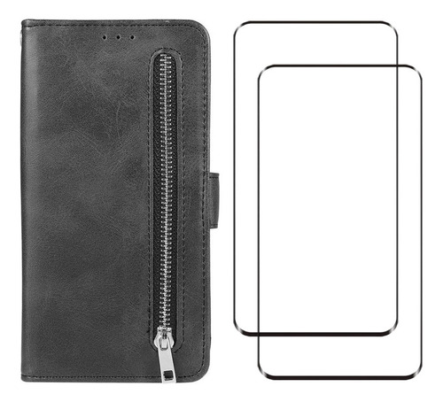 Funda Para Samsung Carcasa De Cuero Tipo Cartera Con Ranuras