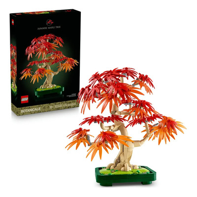 LEGO Botanicals Bonsái de Arce Rojo Japonés 10348; Planta decorativa ideal como regalo para hombre; Incluye bonsái y base armables; 18+ | Meses sin interés