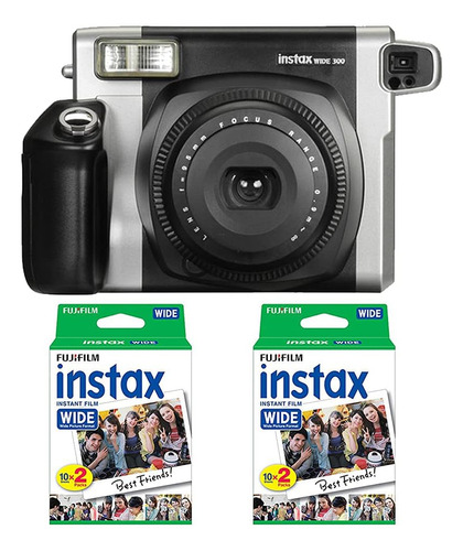 Cámara Fujifilm Instax Wide 300 Y Paquete Doble De 2 Películ