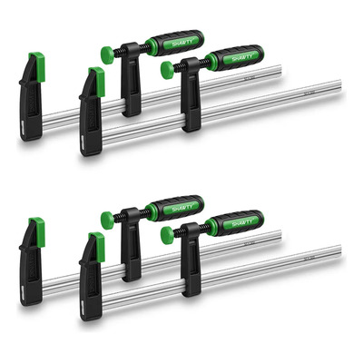 Shawty® Prensas Carpinteria 300mm Abrazadera En F De Acero Para Carpintería 4pcs Adecuado Para Fijar, Taladrar, Soldar, Enmarcar Y Clavar, Es La Opción Ideal Para Carpinteros, Jardineros, Mecánicos, A | Envío gratis