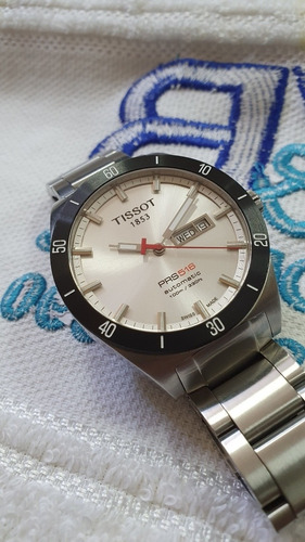Relógio Tissot Prs 516 Automático Safira Pulseira Completa .