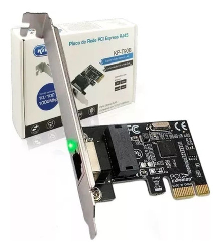 Placa De Rede Pci-express Pcie X1 10/100/1000 Mb/s Rj45