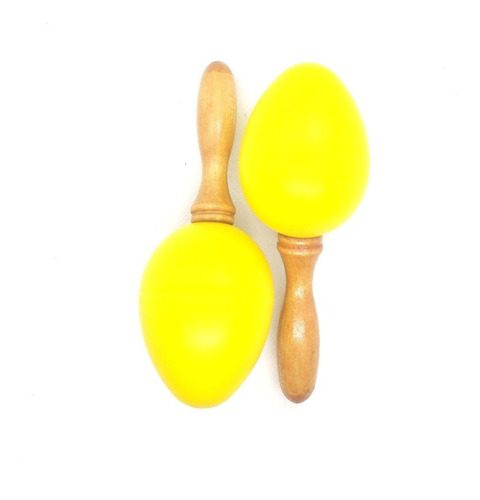  Ovinho Maraca Chocalho Percussão Profissional Egg Par Cores