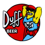 Parche Ropa Duff Simpson  Logo Textil  Pega Con Plancha 8cm 