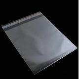 500 Unid Saco Plástico Adesivado Transparente P/ Box De Cd
