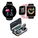 Smartwatch D20 + Smartwatch D18 + Auriculares F9 Premium!