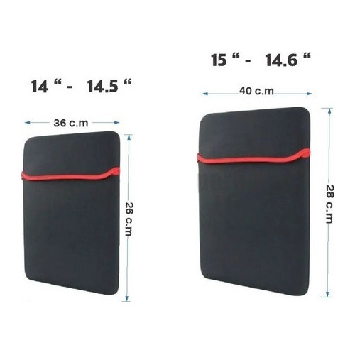 Forro Estuche Para Pc Portátil Funda Protectora Doble Faz