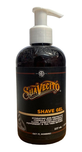 Gel Para Afeitar Suavecito® Shave Gel 237ml Suaviza El Vello