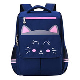 Mochila Infantil Yusstar Niño/niña 1-2° Grado (gato1-azul)