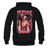 Polerón Canguro Nezuko Kamado, Anime, Tallas 6 A X L