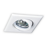 Spot De Embutir Embutido Cuadrado Blanco Dicroica  Led