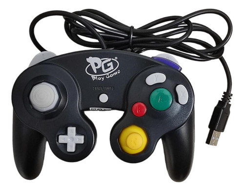 Controle Estilo Gamecube Com Vibração Usb Para Pc Notebook