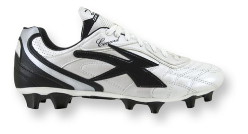 Zapato Futbol Concord Modelo S201xk Negro-blanco 100% Piel 