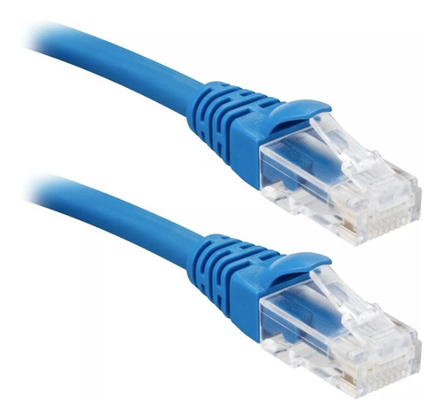 Cable De Red Rj45 Internet 15 Metros Categoria 5e Utp Azul