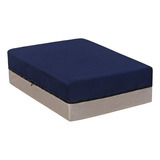 Cama Pet Bed Springwall Colchón De Resortes Perros 90x120 Color Azul