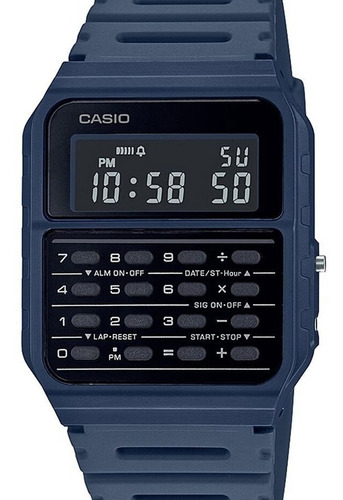 Relógio Casio Unissex Calculadora Data Bank Ca-53wf-2bdf