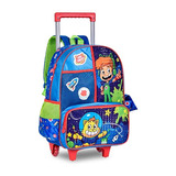 Mochila De Rodinha Escolar Infantil Gato Galactico