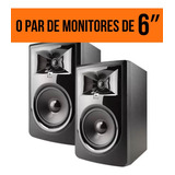 Monitor De Referência Estúdio Jbl 306p Mkii Ativo-o Par, 6''