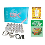 Kit Ventosa Com 24 Copos Bk C/ Livro E Mapa Ventosaterapia