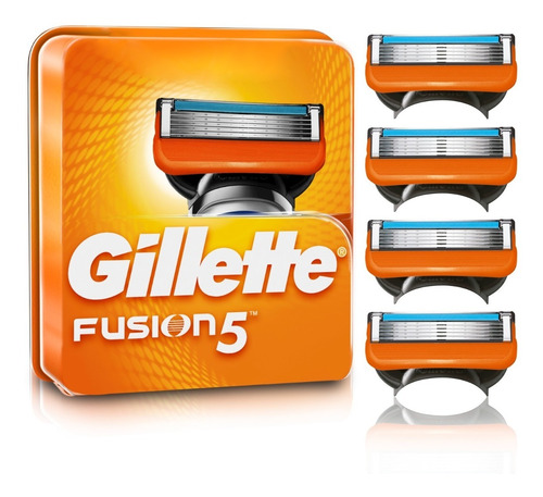 Repuestos Máquina De Afeitar Gillette Fusion5 4ud 5 Hojas