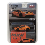 Mini Gt Lamborghini Huracan Sto Arancio Borealis #511 1:64 Color Naranja