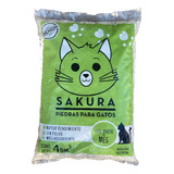 Piedras Sanitarias Premium Para Gatos Sakura 2 Kg Pack X 6 