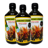 3x Fertilizante Carbono Líquido Base Flora 500ml P/ Plantado