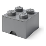 Lego Contenedor Canasto Apilable Organizador Brick Drawer 4 Color Dark Grey