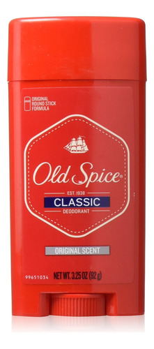 Old Spice Desodorante En Barra Clásica, Aroma Original Par.