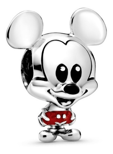 Charm Baby Mickey Prata 925 P/ Pulseira Pandora E Vivara