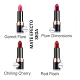 Labial Ultra Mate Y Mate Efecto Seda Avon Con Fps 15 Acabado Satinado Color Fuchsia Splash