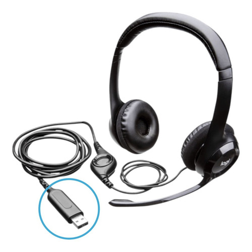 Auriculares Vincha Usb Logitech H390 Con Mic Audio Digital 