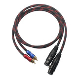 Xlfm-rc1 Cable Hifi 2 Xlr Hembra A Rca Macho Calidad Cables 