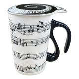 Taza De 13,5 Oz Para Amantes De La Música, Taza De Café Con 