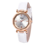 Reloj Para Mujer, Correa De Cuero Con Forma De Diamante, Rel