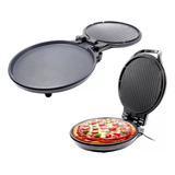 Sarten Asador Pizzas Eléctrico Doble Parrilla Antiadherentes