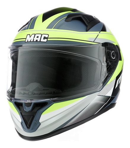 Casco Moto Integral Mac Speed Razor Visor Simple