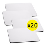 Mouse Pad Apoya Mouse Blanco Para Sublimar Estampar X20 Unid