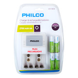 Cargador De Pilas Con 4 Pilas Aa De 2700 Philco 42plc9854f