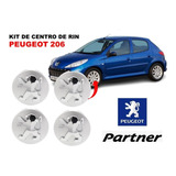 Kit De 4 Centros De Rin Peugeot 206 60 Mm