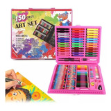 Set Arte Niños Maleta 150 Piezas Crayon Acuarela Plumon