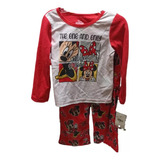 Pijama Disney Minnie Conjunto De 2pz Rojo Niña Mw1138tlljc