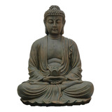 Buda Tibet Gg Estátua Cimento Old Stone - A: 71cm X L:53cm