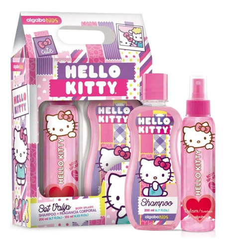 Algabo Set Hello Kitty Body Splash 125 Ml + Shampoo
