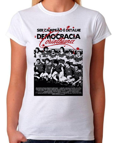 Camiseta Democracia Corinthiana De Futebol Doutor Timão N42
