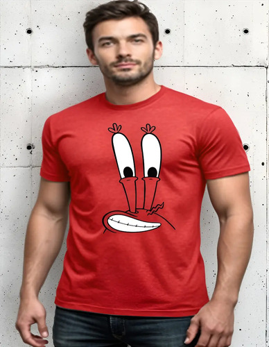 Camiseta Masculina Patrick Estrela Desenho Bob Esponja