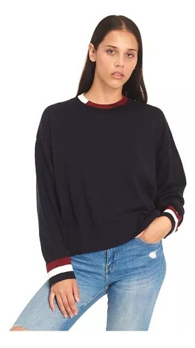 Sweater Tommy Hilfiger De Cuello Redondo  Para Mujer 