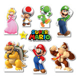 Figuras Coroplast Mario Bros Base Sólida Kit 8 Pz